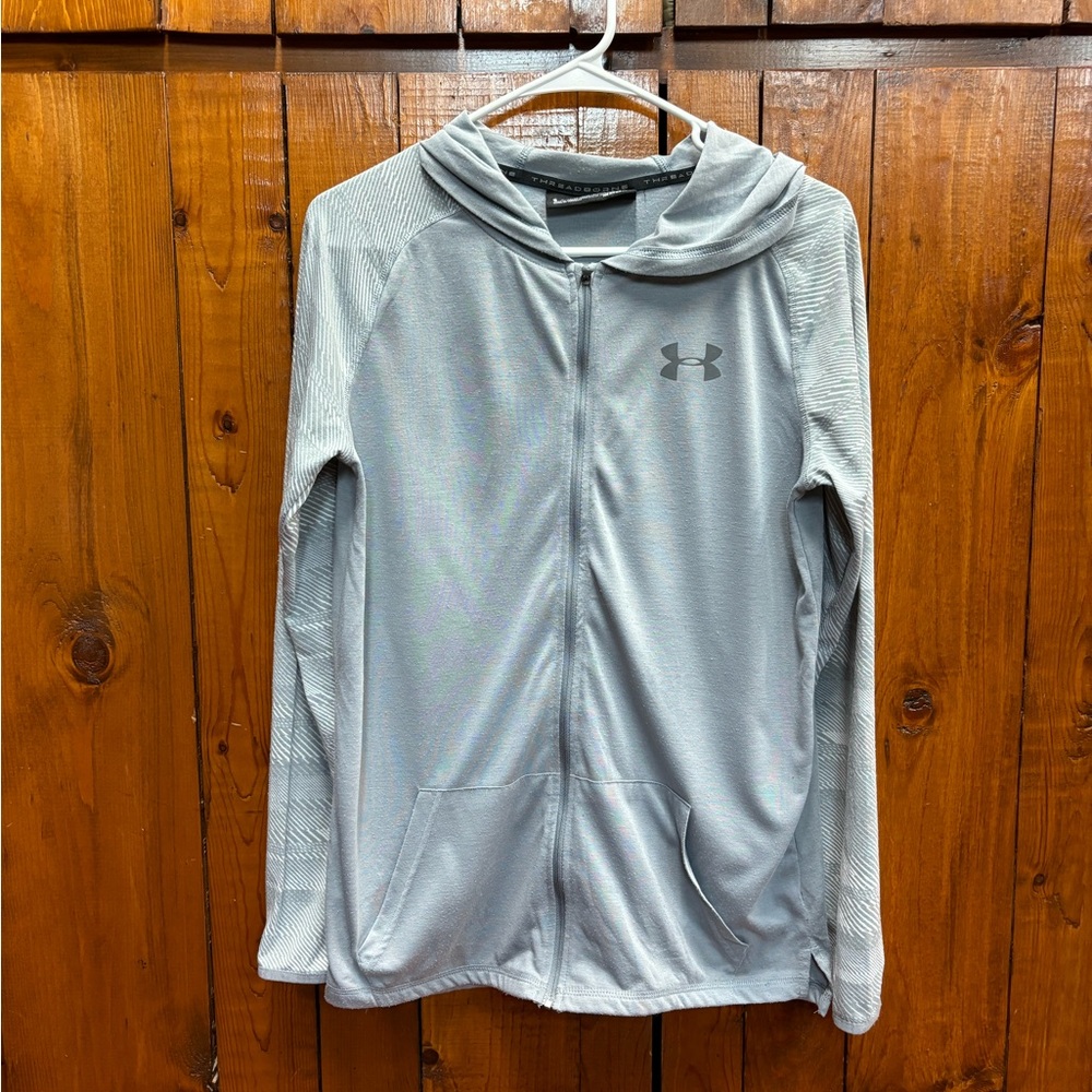 Under Armour, Boys Light Gray Hoodie